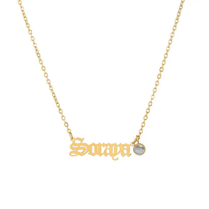 Name Tag + Picture Necklace