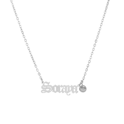 Name Tag + Picture Necklace